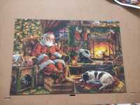 Trefl wood craft świąteczny wieczór 500 puzzle kompletne