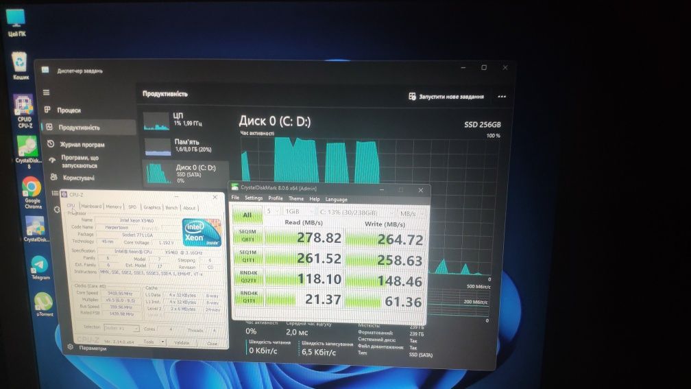 ПК 8Gb 4 ядра 3.2Ghz SSD 256 Гб Nvidia 1Gb игровой компютер intel