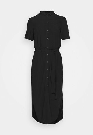 36 Sukienka koszulowa Pieces czarna elastyczna
