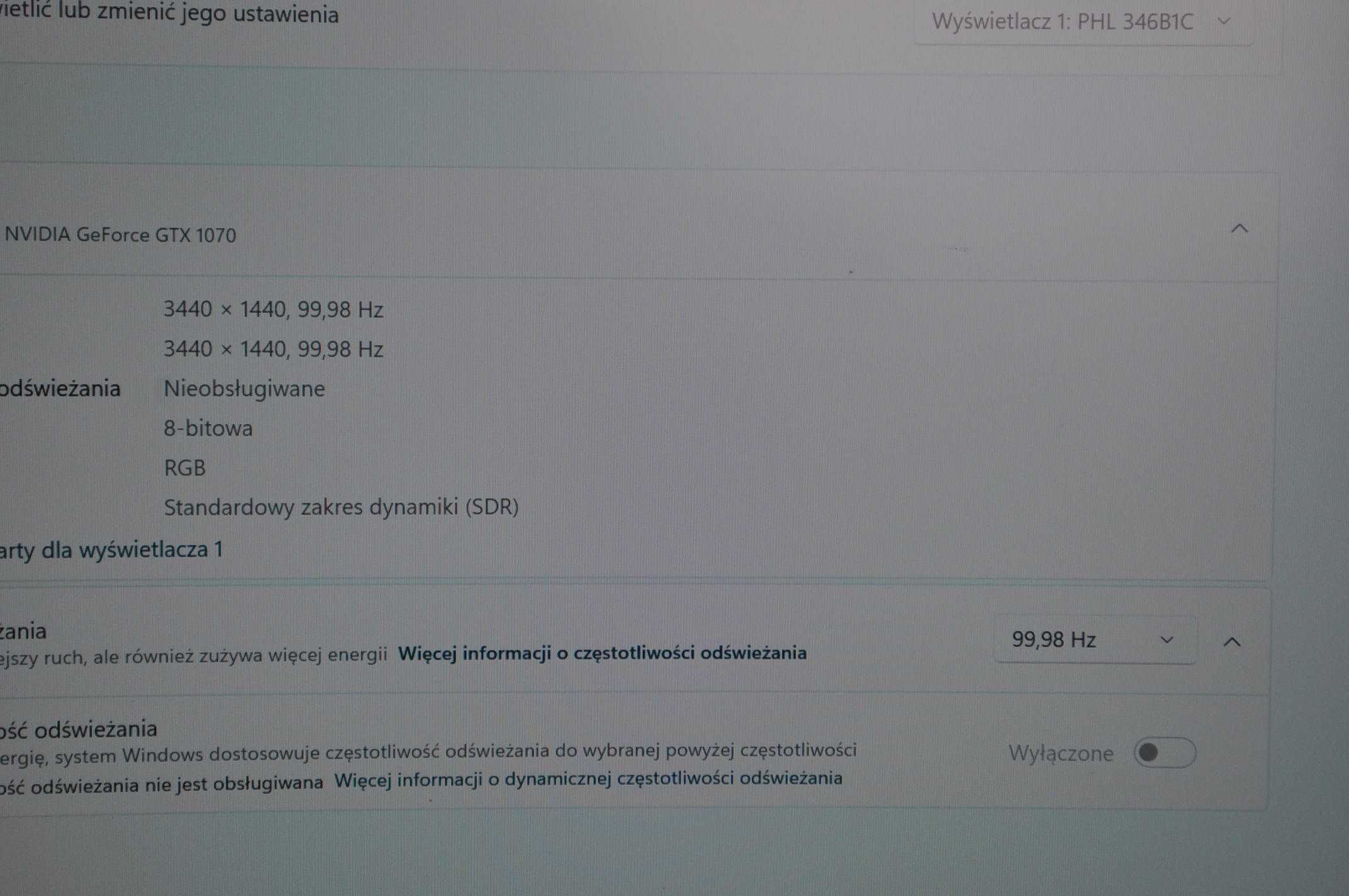 Monitor PHILIPS B-line 346B1C 34" 3440x1440px 100Hz 4 ms [GTG] Curved