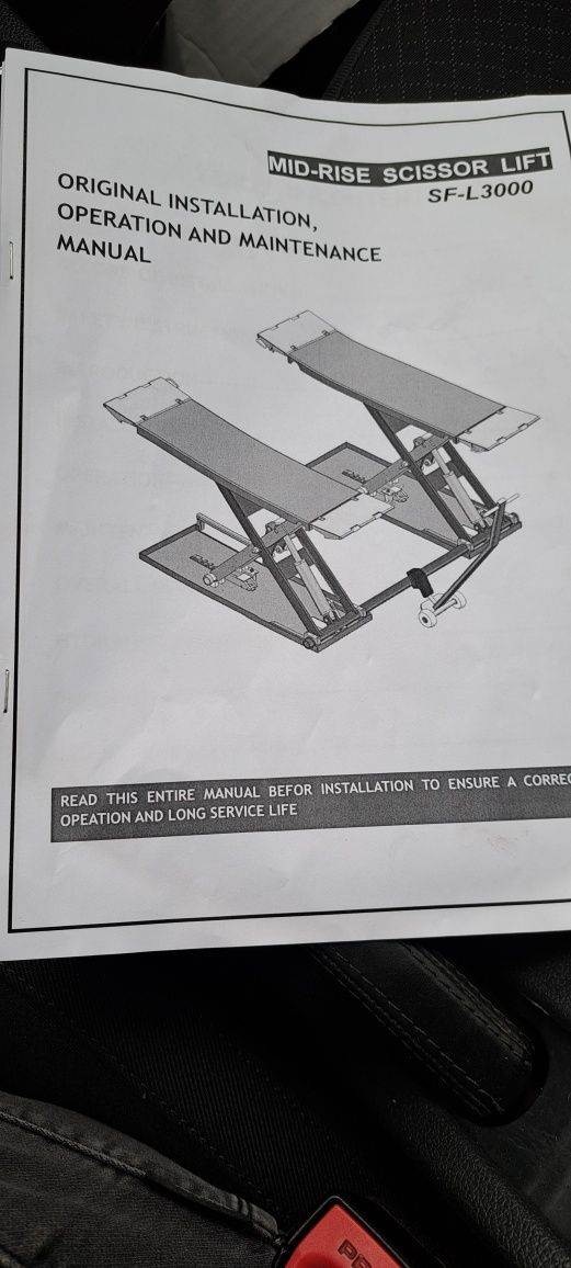 Podnośnik mobilny 3000kg Jak nowy Firmowy