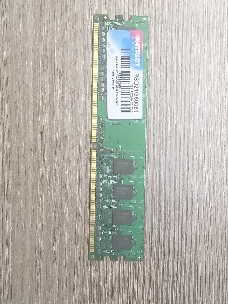 Оперативная память Patriot DDR2 1 GB 800 MHz PC2-6400 CL5