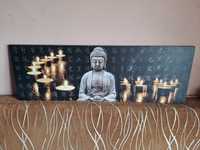 Obraz podświetlany świecący 70 na 30 cm budda buddha