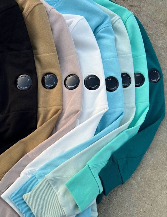 Чорний світшот CP Company Кофта СП Компані Худи Сіпіха Свитшот Сипиха