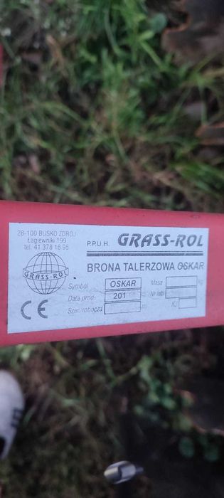 Brona Talerzowa oskar czterowalcowa