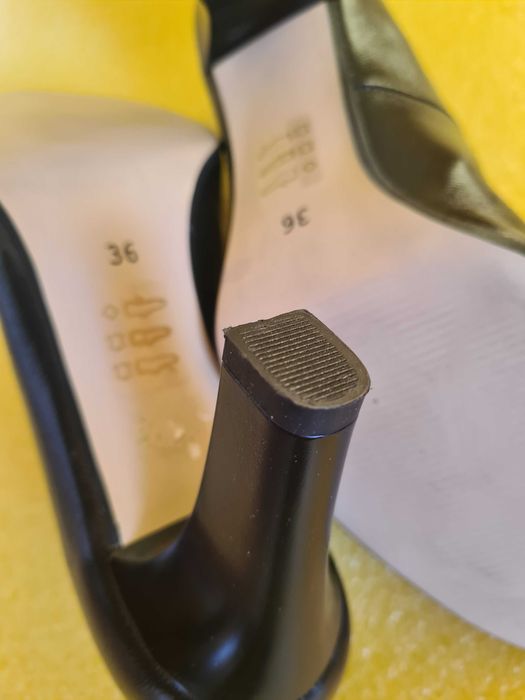NOWE, klasyczne, czarne czółenka, Emis PL - skóra, roz. 36,