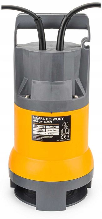 POMPA DO SZAMBA WODY BRUDNEJ czystej pływak 1600W PM0930