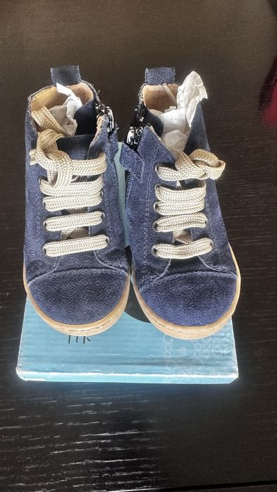 Botas Pele Camurça Mania do Pé | Azuis | Tamanho 21