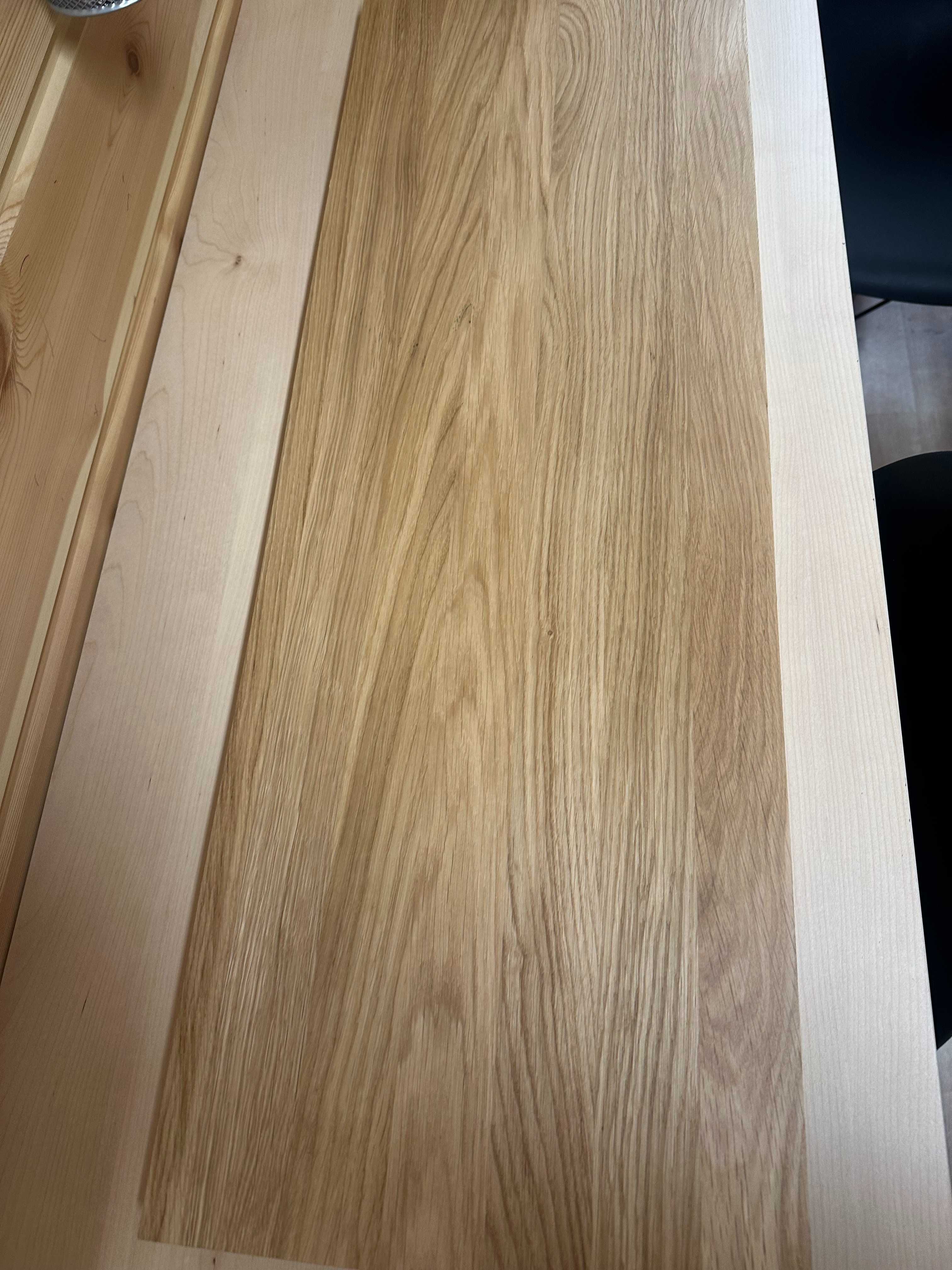 Blat dębowy 815x1290 mm grubość 40 mm