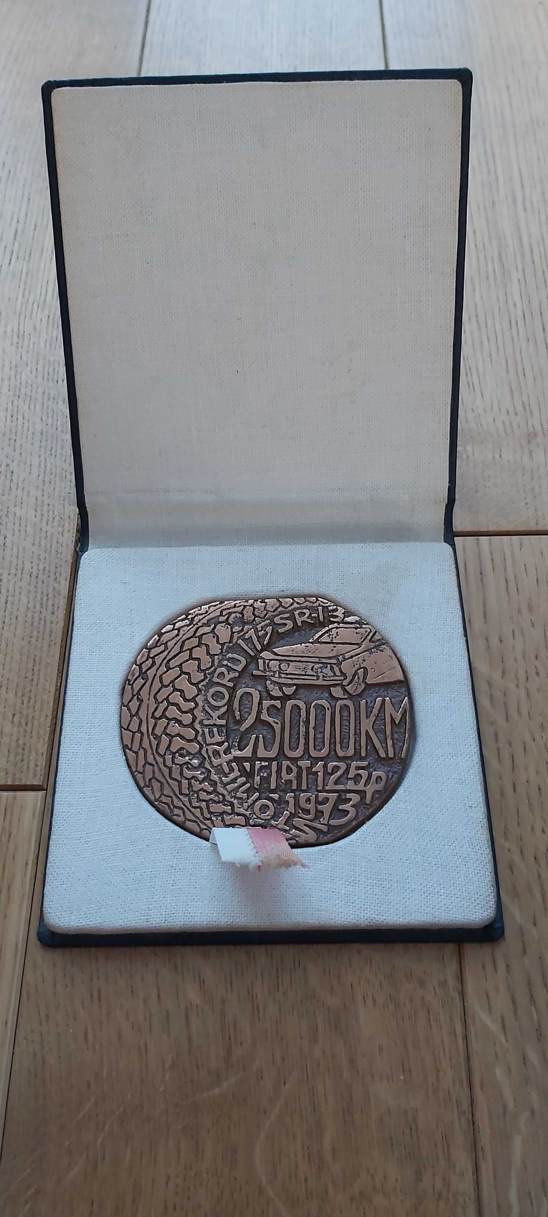 Medal z bicia Recordu Fiat 125p 25000km