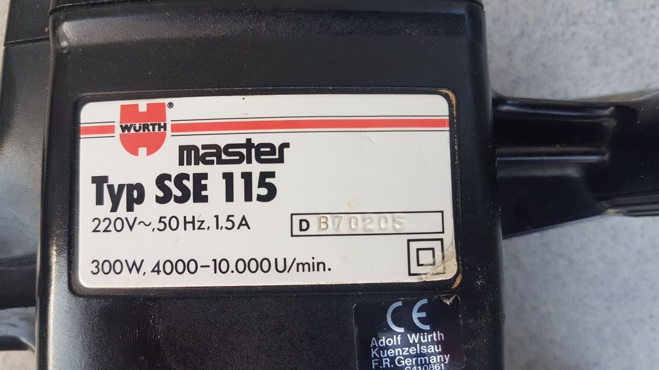 Szlifierka oscylacyjna Wurth Master SSE 115