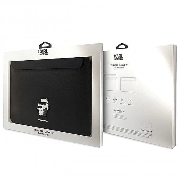 Pokrowiec Karl Lagerfeld Saffiano Karl&Choupette na laptopa 16" - czar
