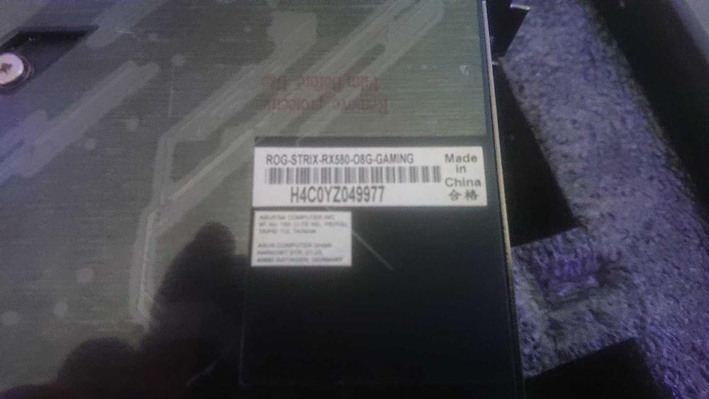 Asus ROG STRIX RX580 O8G Gaming