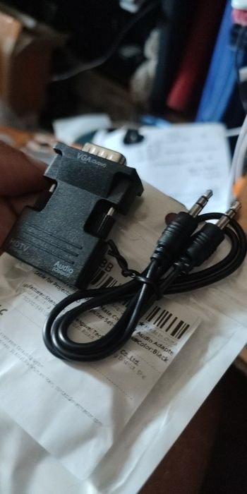 Adaptador hdmi para VGA com audio