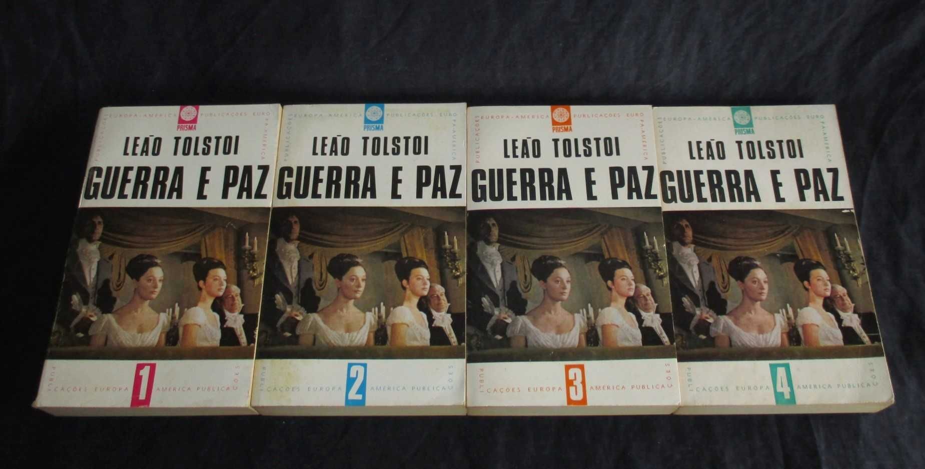 Livros Guerra e Paz Tolstoi 4 Volumes - Completo