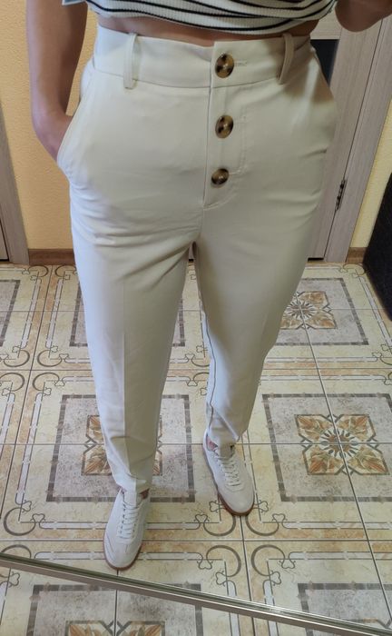 Штани з високою посадкою Zara XS