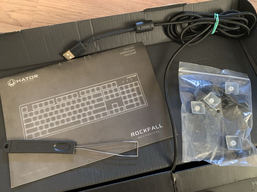 Клавіатура Rockfall Mechanical Hator RGB