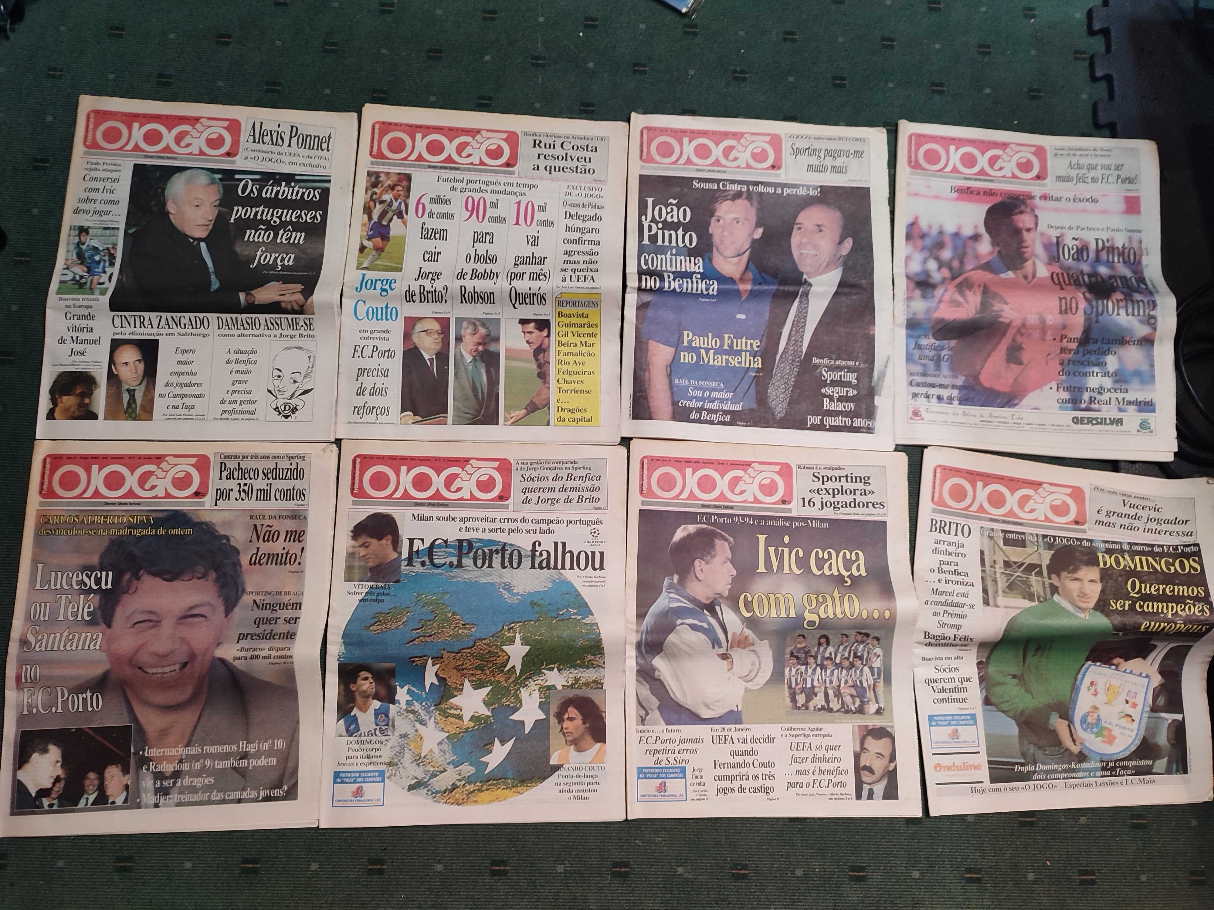 16 Jornais Desportivos O Jogo - 1993