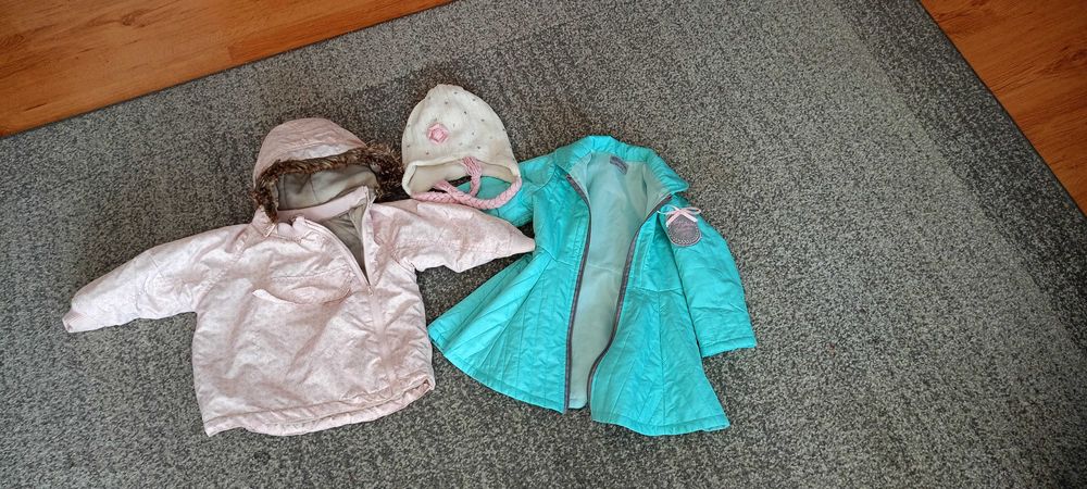 Kurtka zimowa ocieplana h&m 92