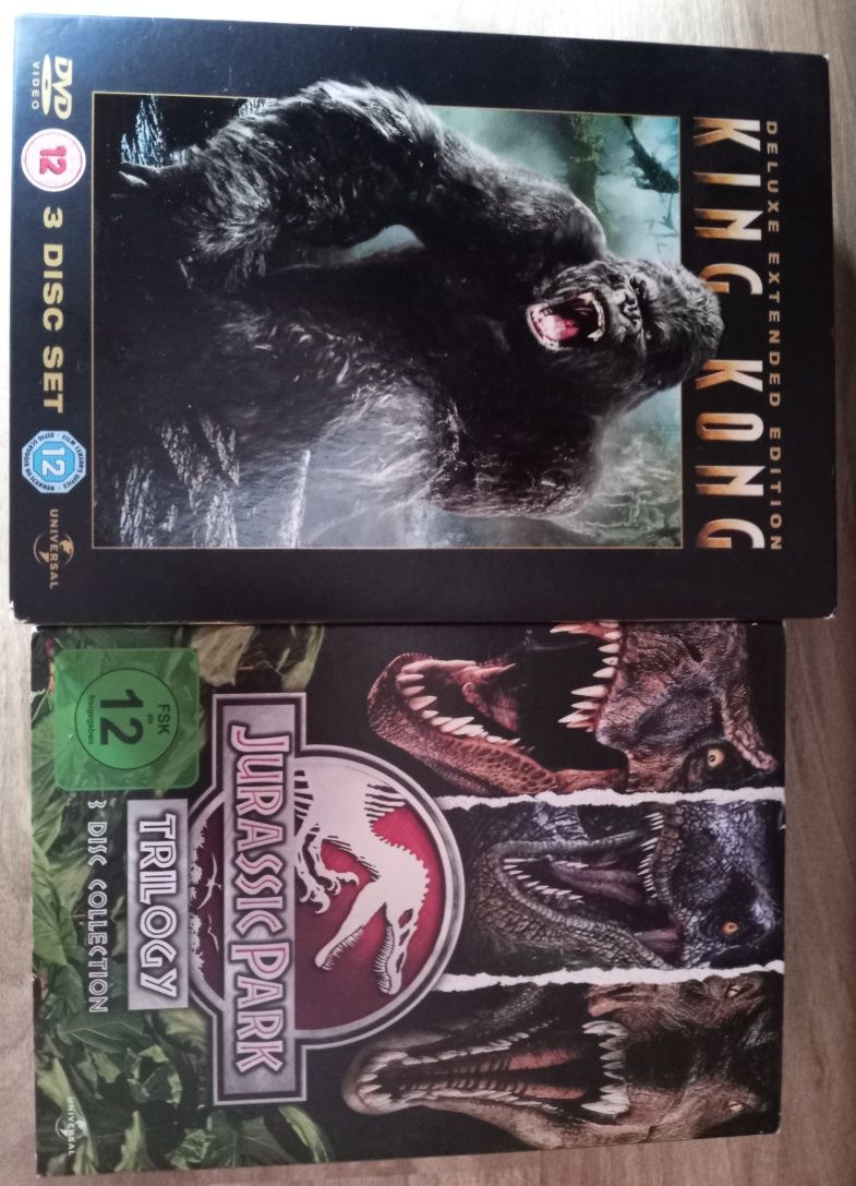 Film DVD King Kong i Jurassic Park