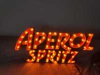 Unikat Aperol Spritz świecący napis LED