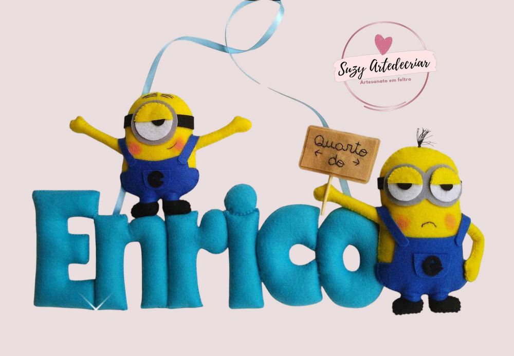 Decoração Porta Quarto Criança Minions