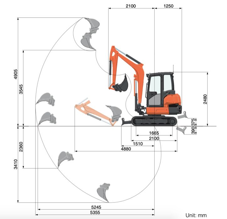 WYNAJEM - 3dni - Minikoparka 4t - Kubota - Prace Ziemne - Śląsk