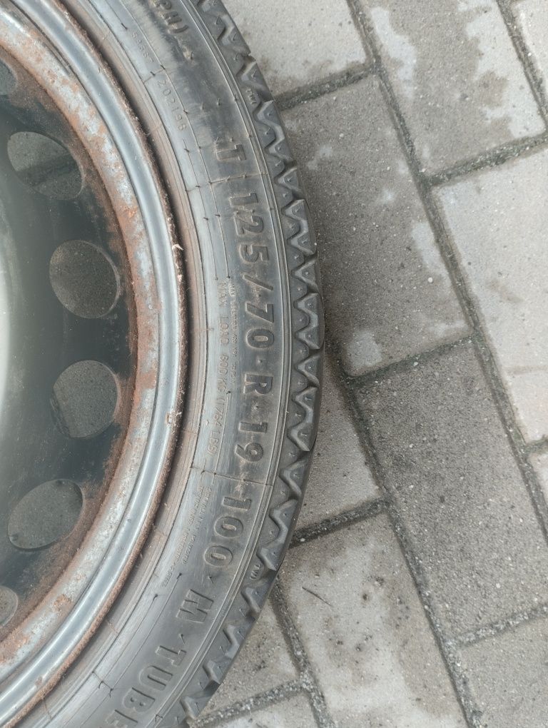 Dojazdówka  zapas 19 Audi