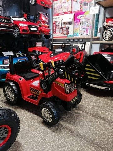 Koparka Traktor Czerwona na akumulator dla dzieci