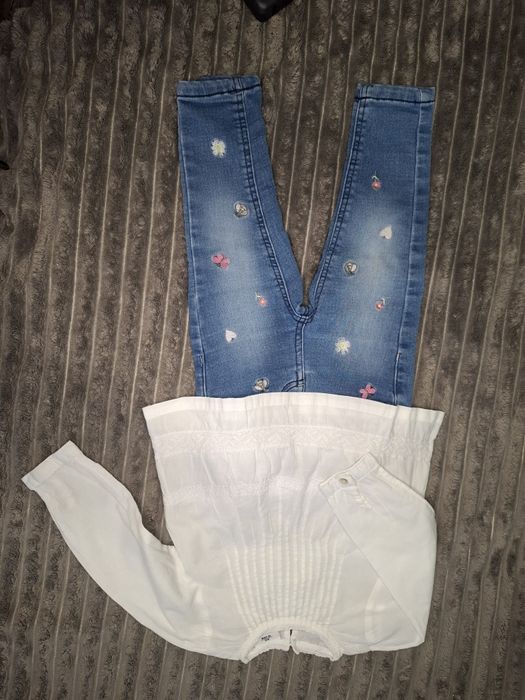 Набірречей джинси/ блуза/сорочка