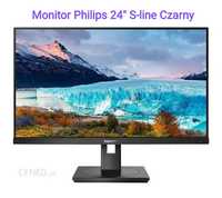 Monitor Philips 24" cale S-line Czarny (243S100), praktycznie nowy