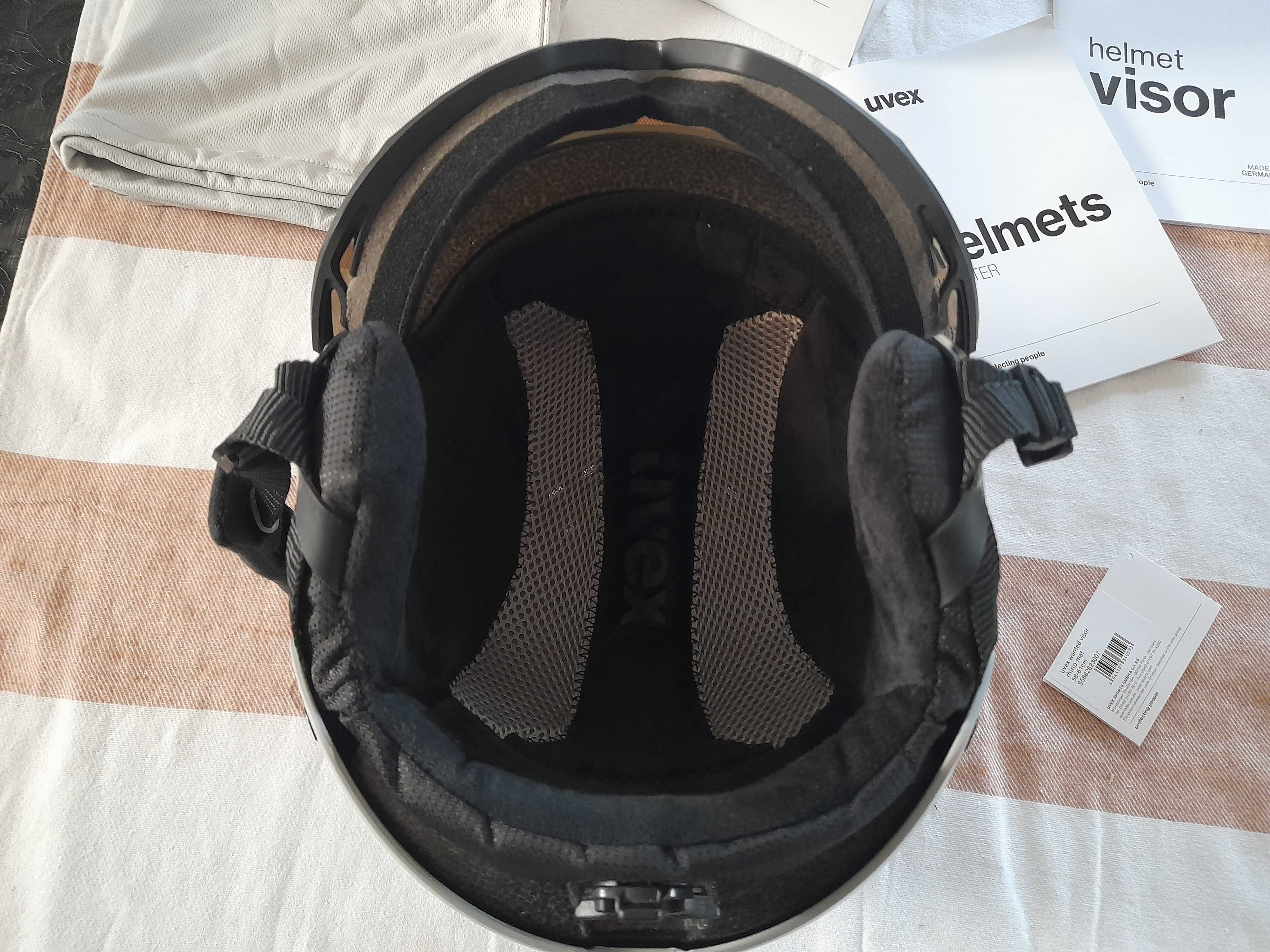 Kask narciarski Uvex Wanted Visor Rhino Mat L 58-61cm