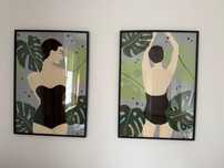 Ramy Ikea RODALM 70x100cm 2 sztuki czarna
