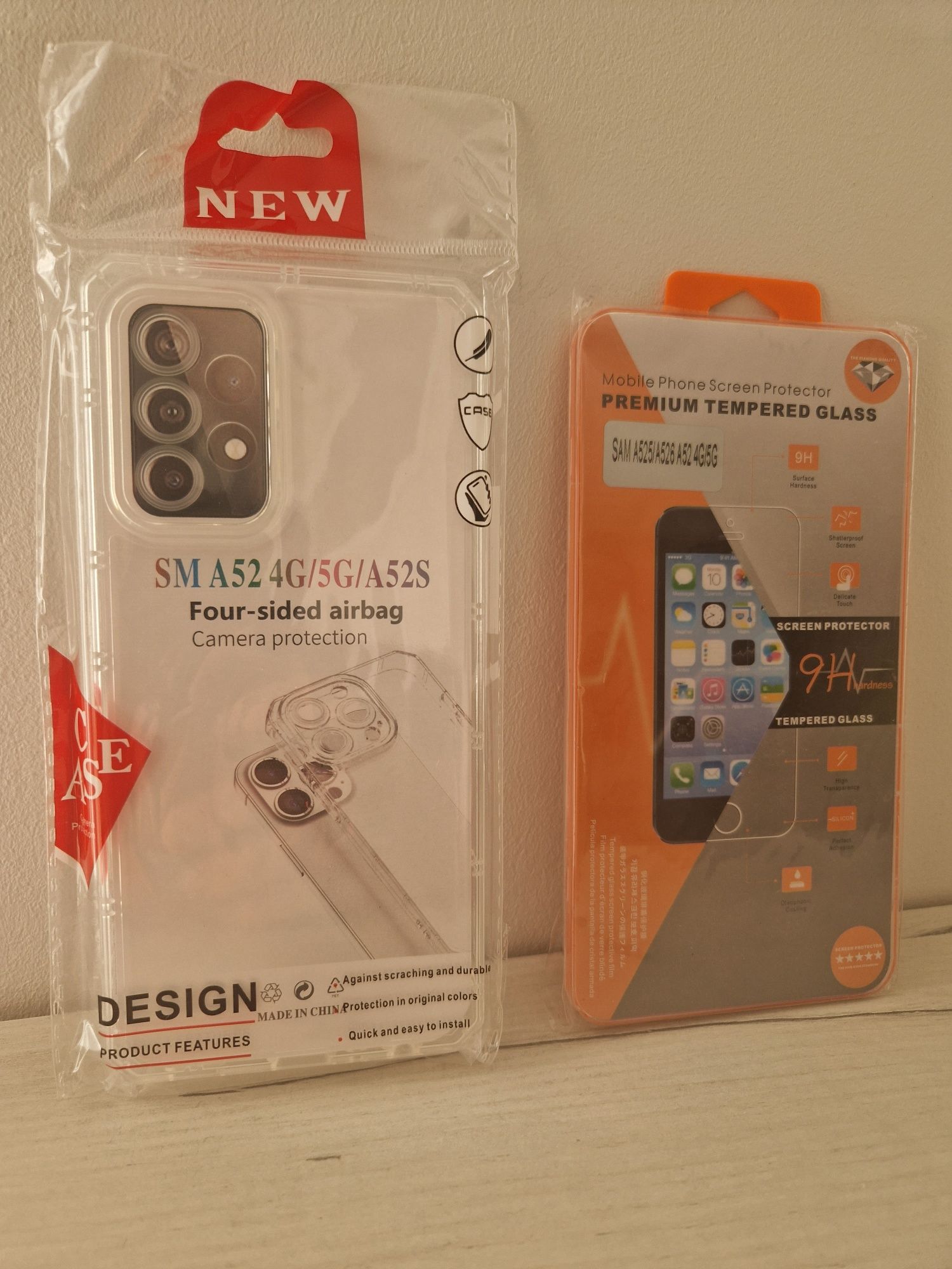 Etui do telefonu SAMSUNG A52/A52S Antishock + szkło 9h Orange