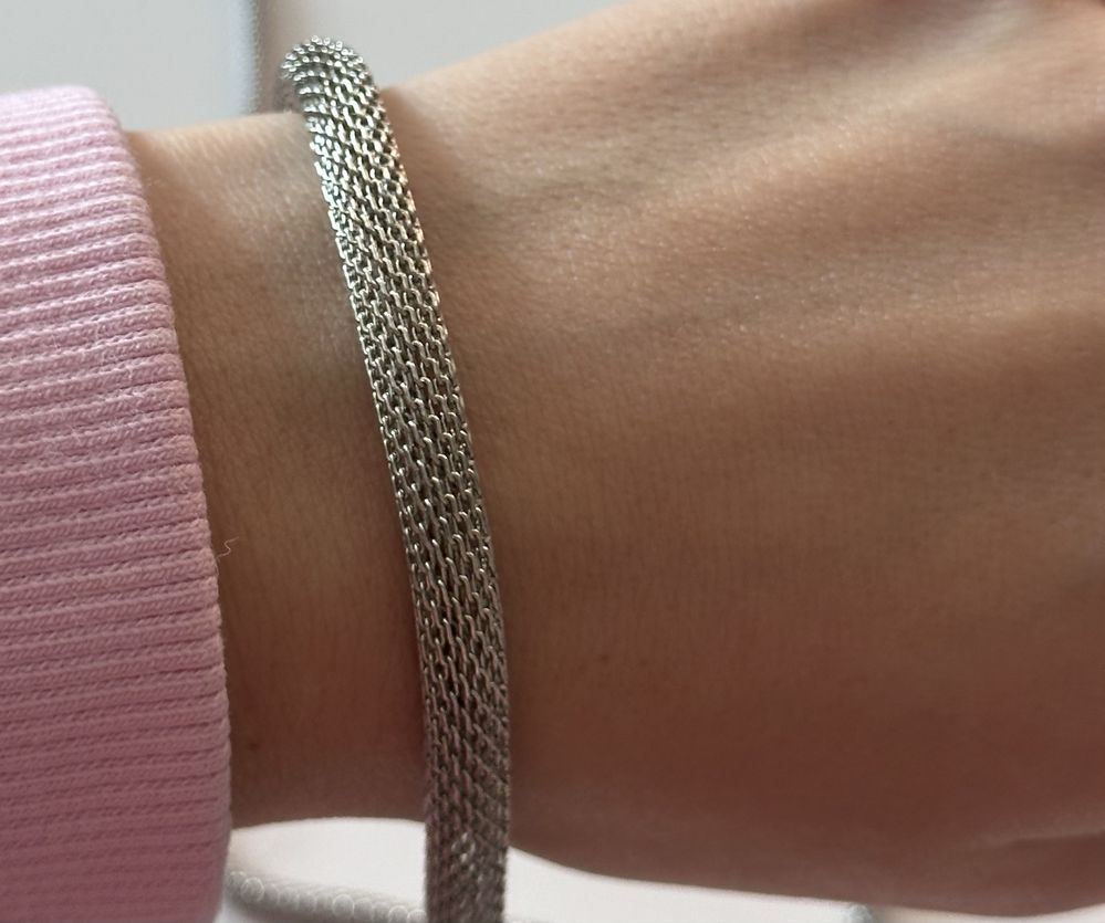 Komplet biżuterii imitacja srebrna łańcuszek + bransoletka marka Solar