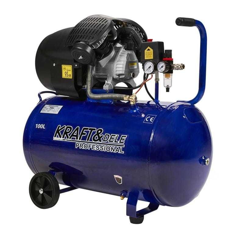 Kompresor olejowy sprężarka 100L 2tłoki 4KM 530l/min 230V KD4065 NOWY