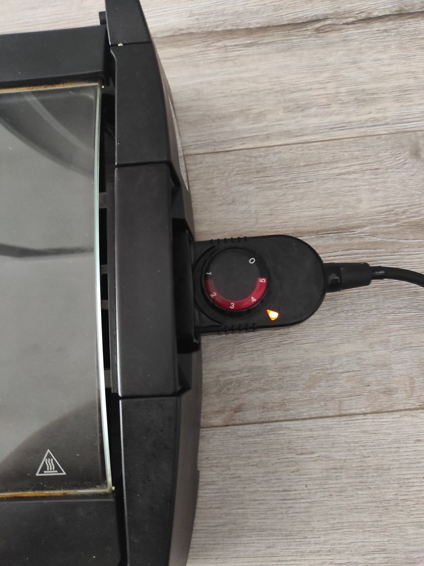 Grill elektryczny Silvercrest szklana pokrywa