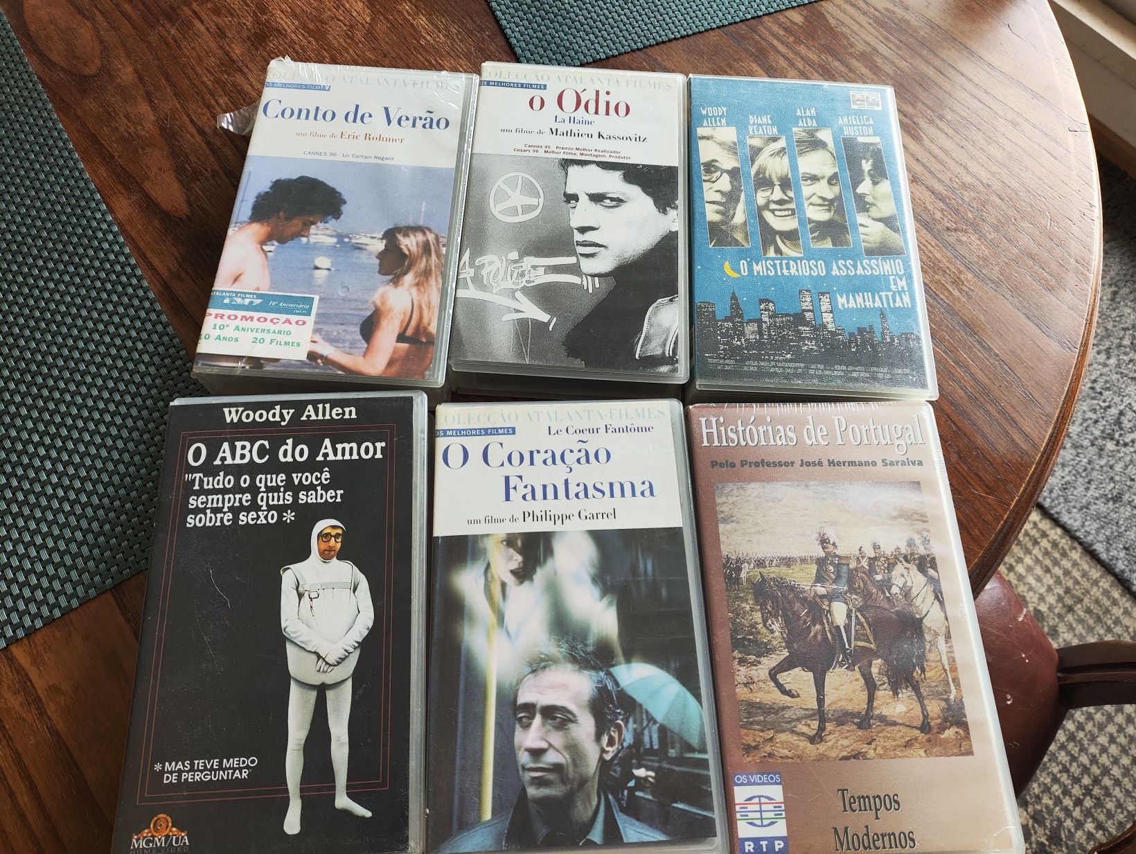 Filmes VHS woody Allen,Eric rohmer, mathieu kassovitz, Philippe garrel