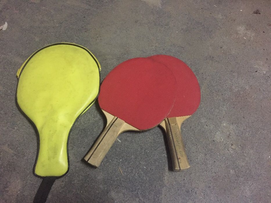 Raquetes de ping pong