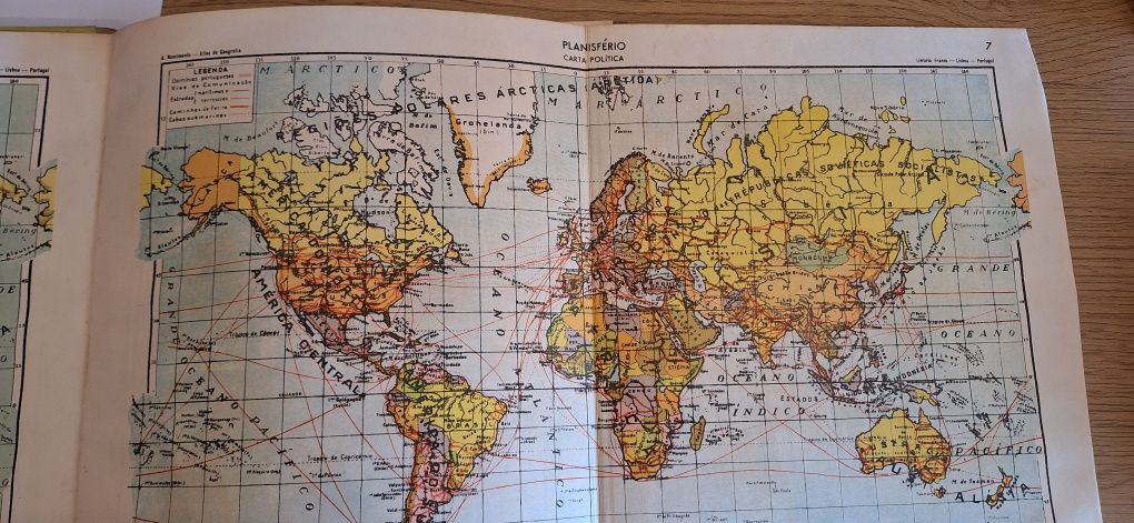 Atlas de geografia- escolas industriais e comerciais  edição  de 1965