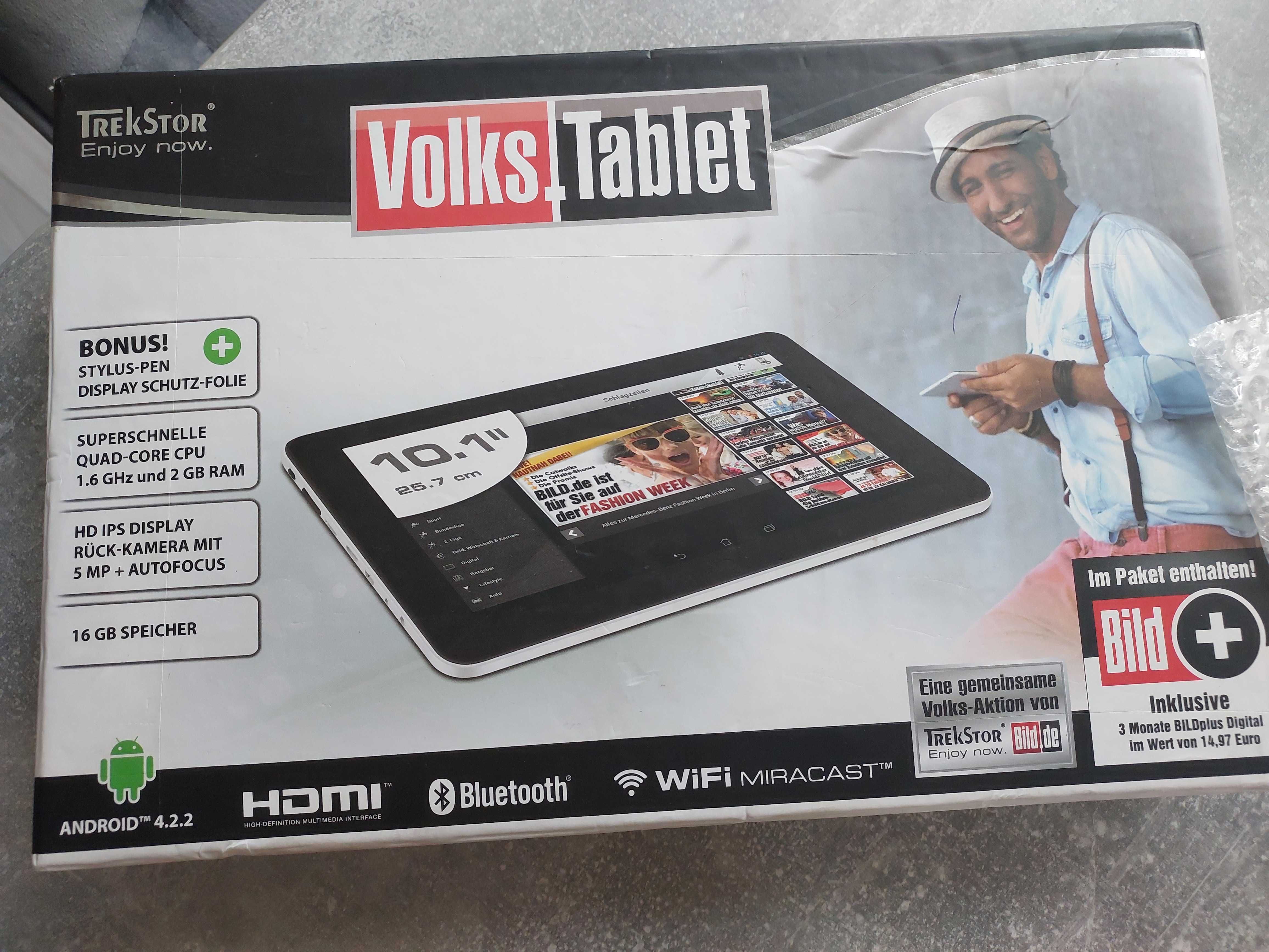 Tablet TrekStor Volks 10.1 10,1" 2 GB / 16 GB srebrny sprawny