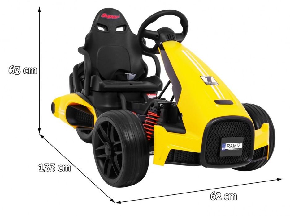 Samochód AUTO na akumulator gokart elektryczny Bolid XR-1