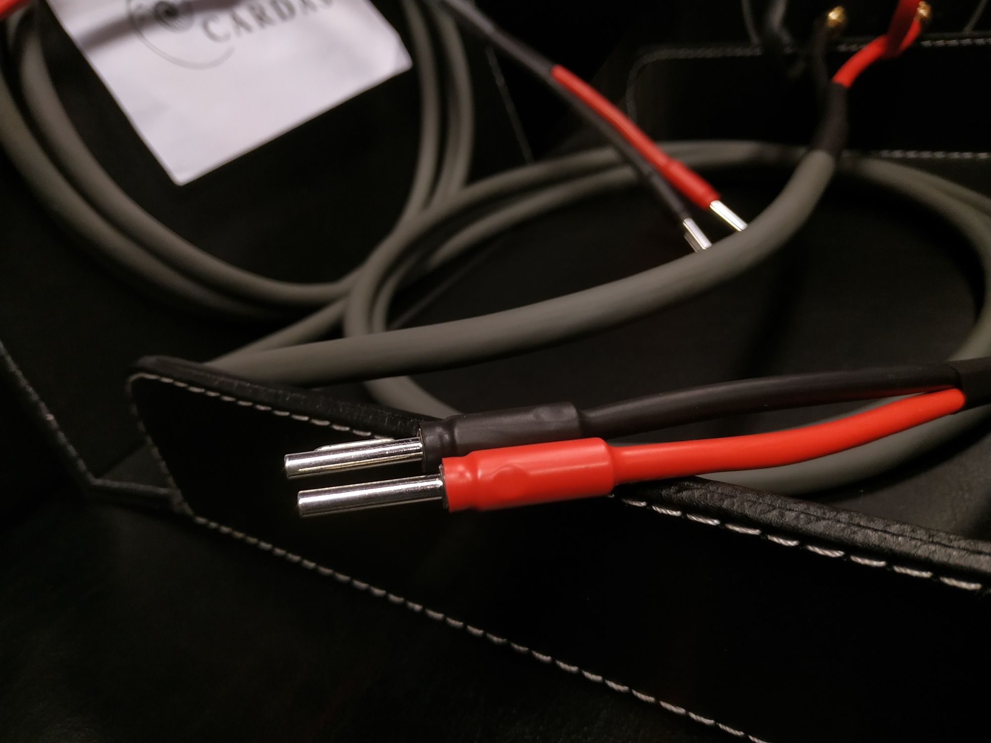 Cardas 101 kable głośnikowe konfekcja zworki wtyki Trans Audio Hi-Fi