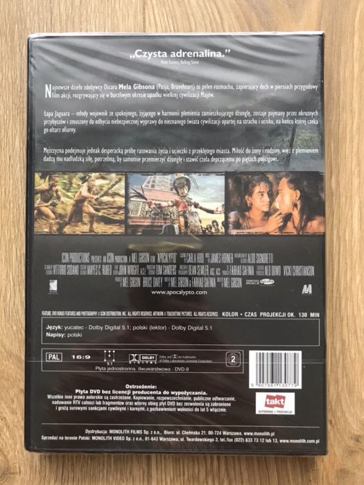 Apocalypto - Mel Gibson płyta DVD