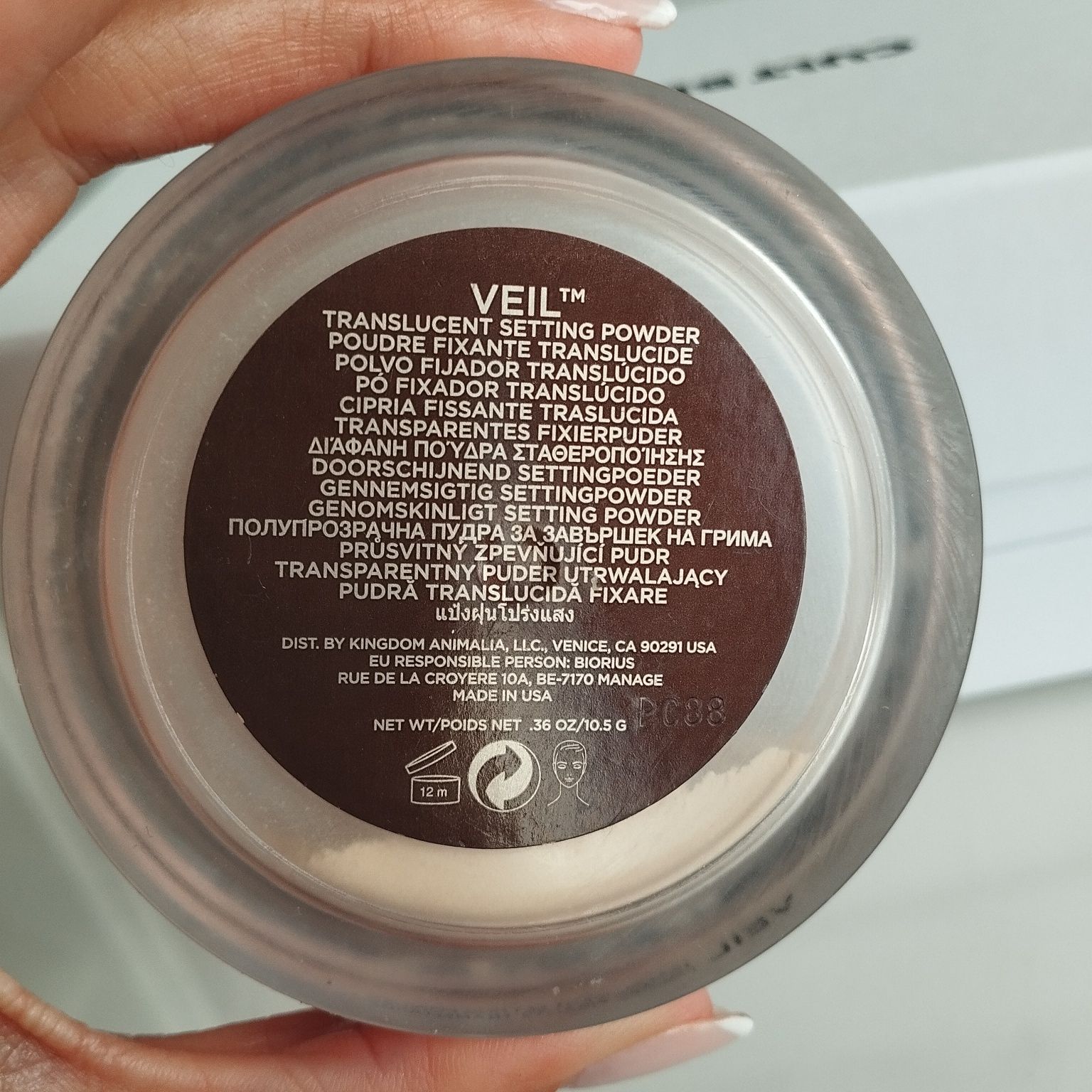 Puder hourglass veil translucent setting power puder sypki