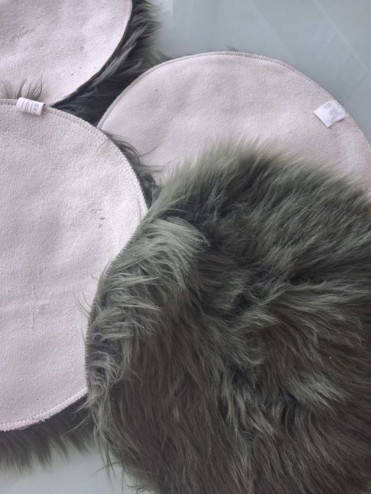 Подушки на стілець хутро 4шт