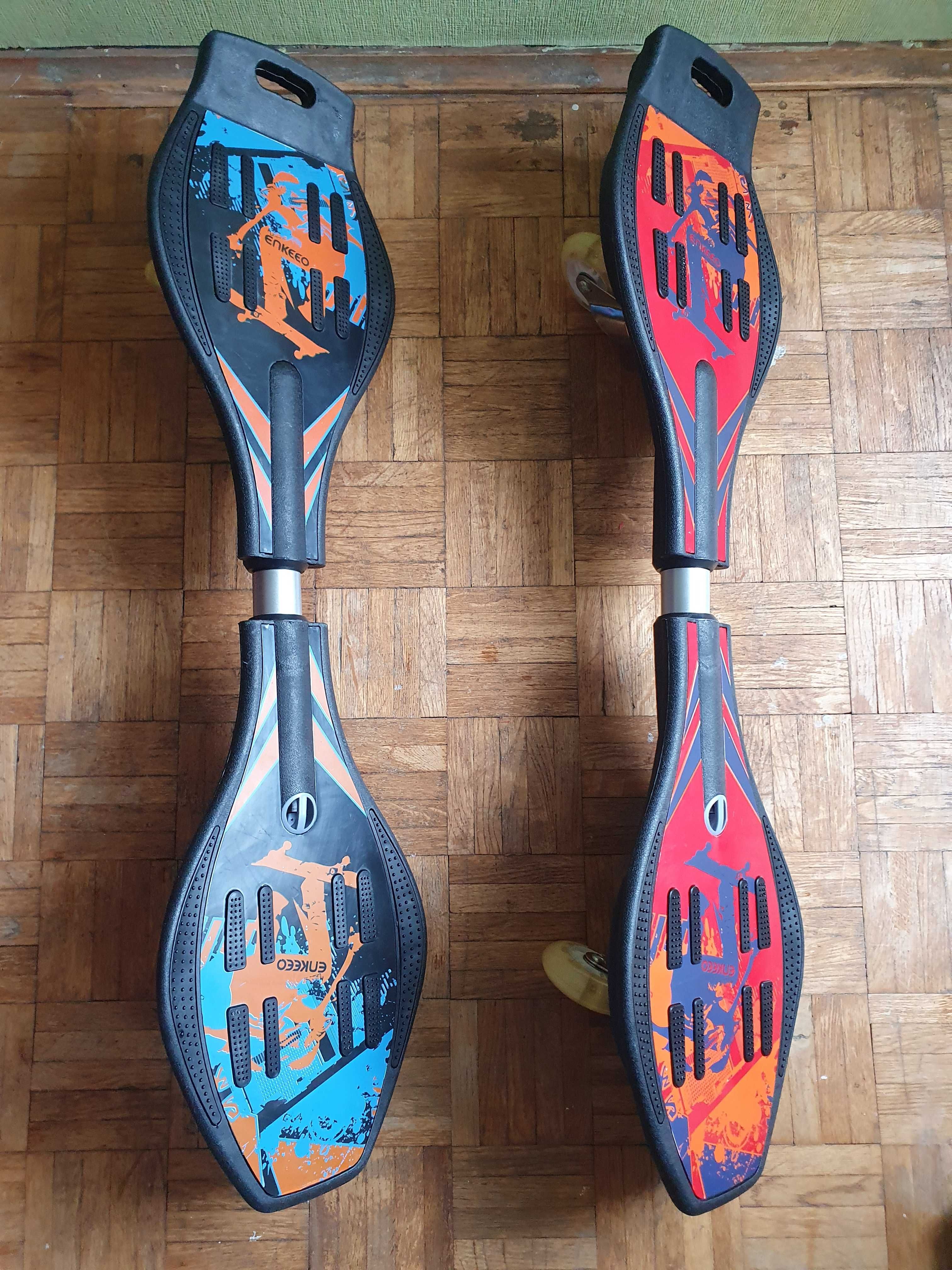 NOWA Deskorolka ENKEEO WAVEBOARD,Caster Board;świecące kółka LED;2 szt