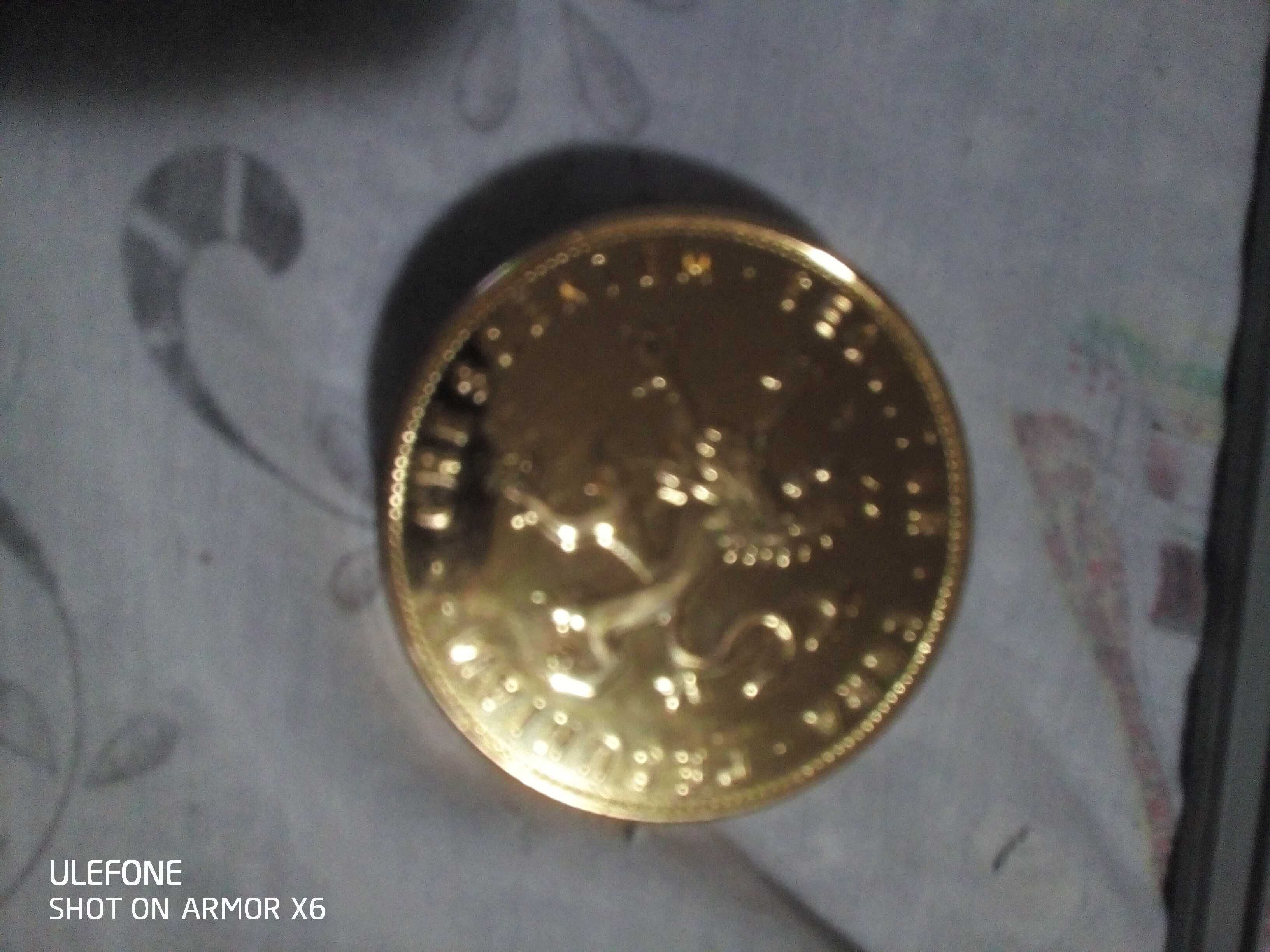 Relógio alemão banhado a ouro