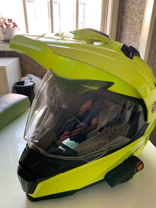 capacete moto com  intercomunicador