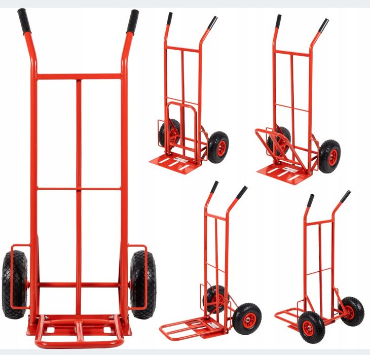 Візок вантажний складський з подвійною платформою